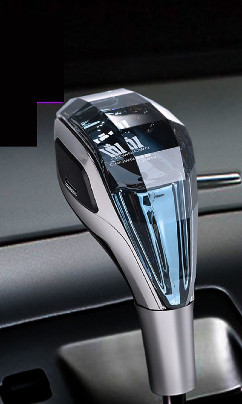 激レア2023年 新型改良版 シフトノブ【トヨタ クラウン CROWN シフトノブ LEDイルミネーション M8 汎用】変色 水晶 7色 発光 自動点灯