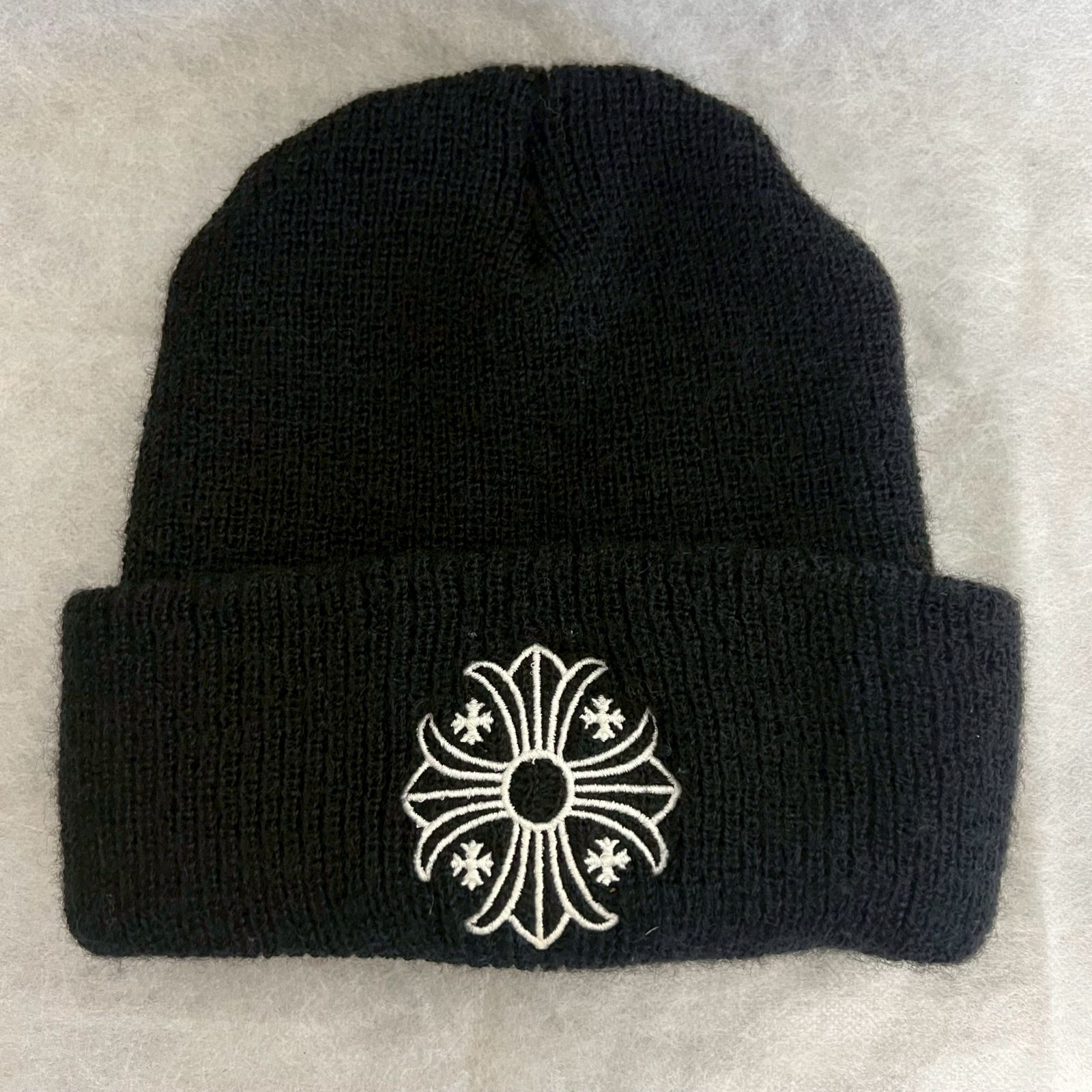 CHROME HEARTS CHプラス クロムハーツ 黒 ブラック Beanie ビーニー