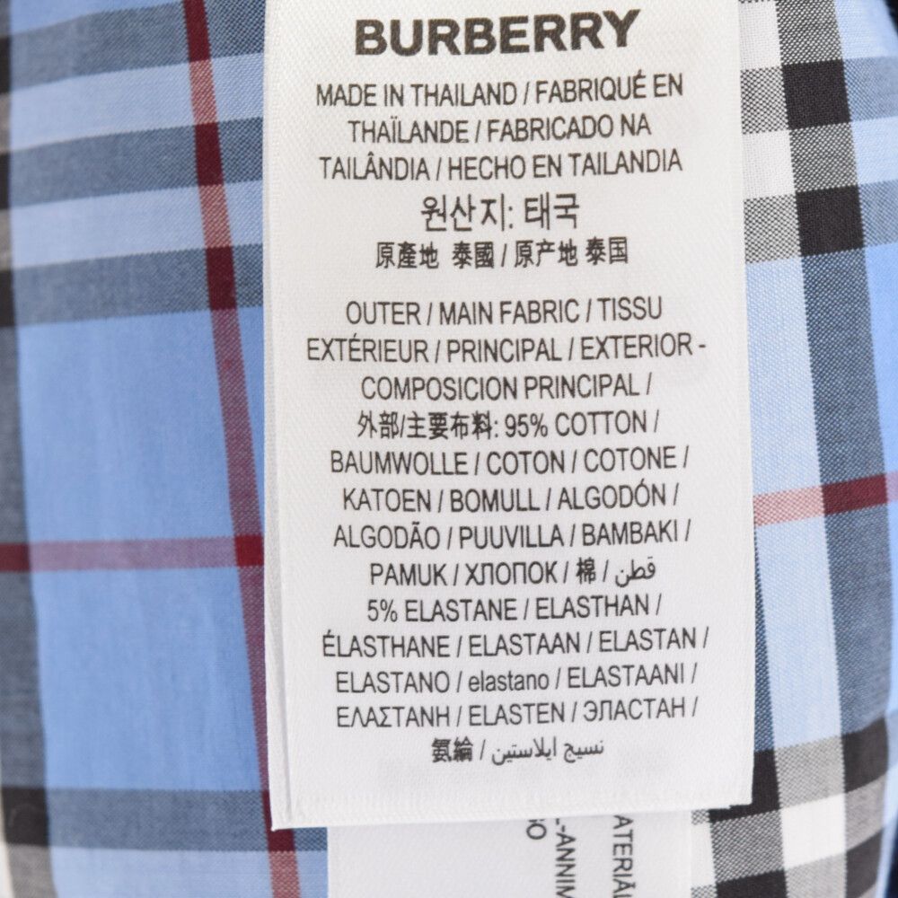 珍しい Shirt Classic バーバリー BURBERRY in 8018638 ブルー 半袖 ...