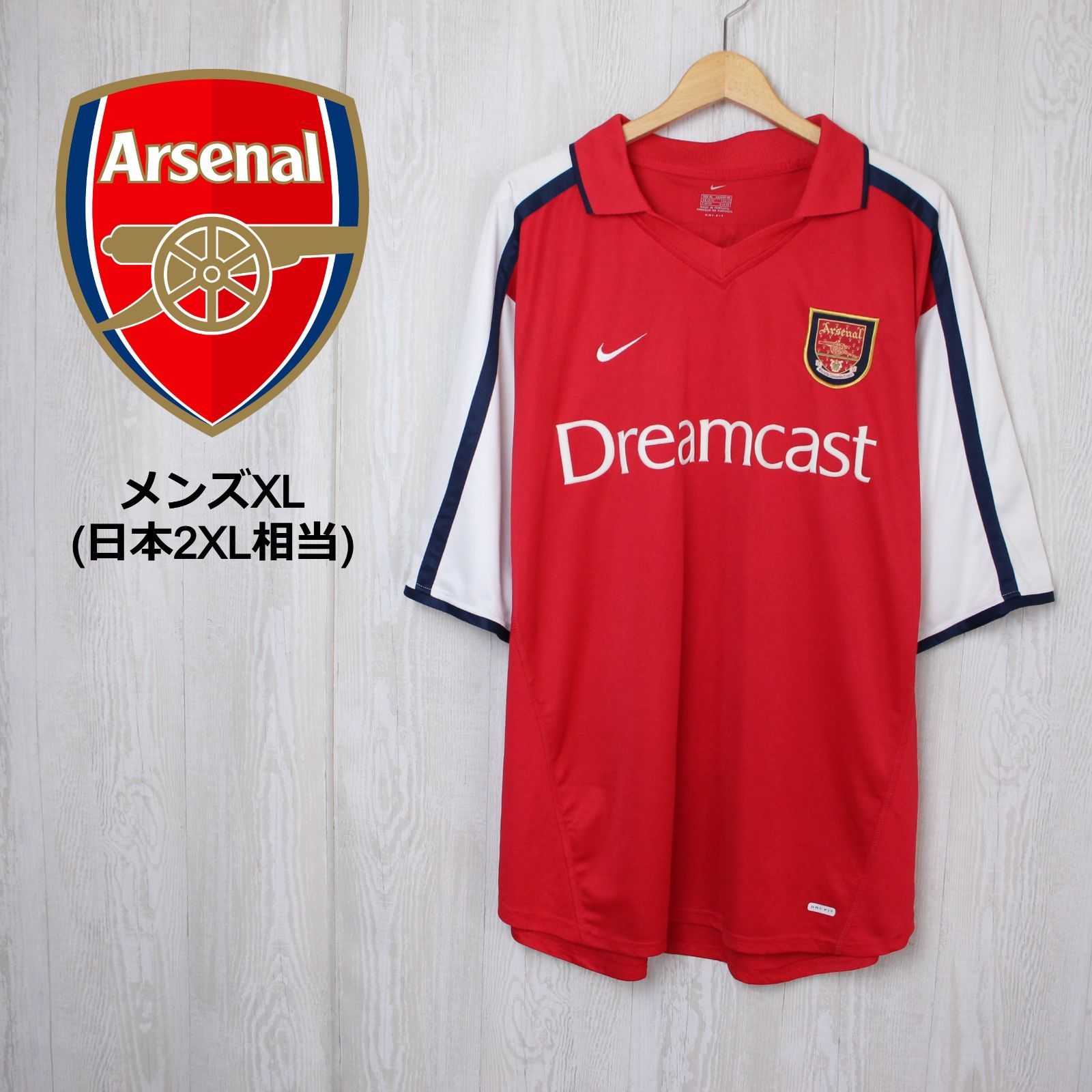 海外輸入】アーセナル サッカーユニフォーム 2XL相当 2000-02 レア