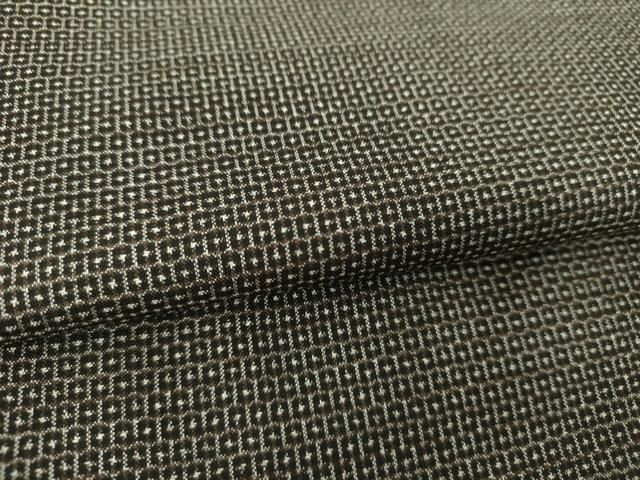 平和屋着物○男性 本場大島紬 アンサンブル 長羽織 100亀甲 総詰め