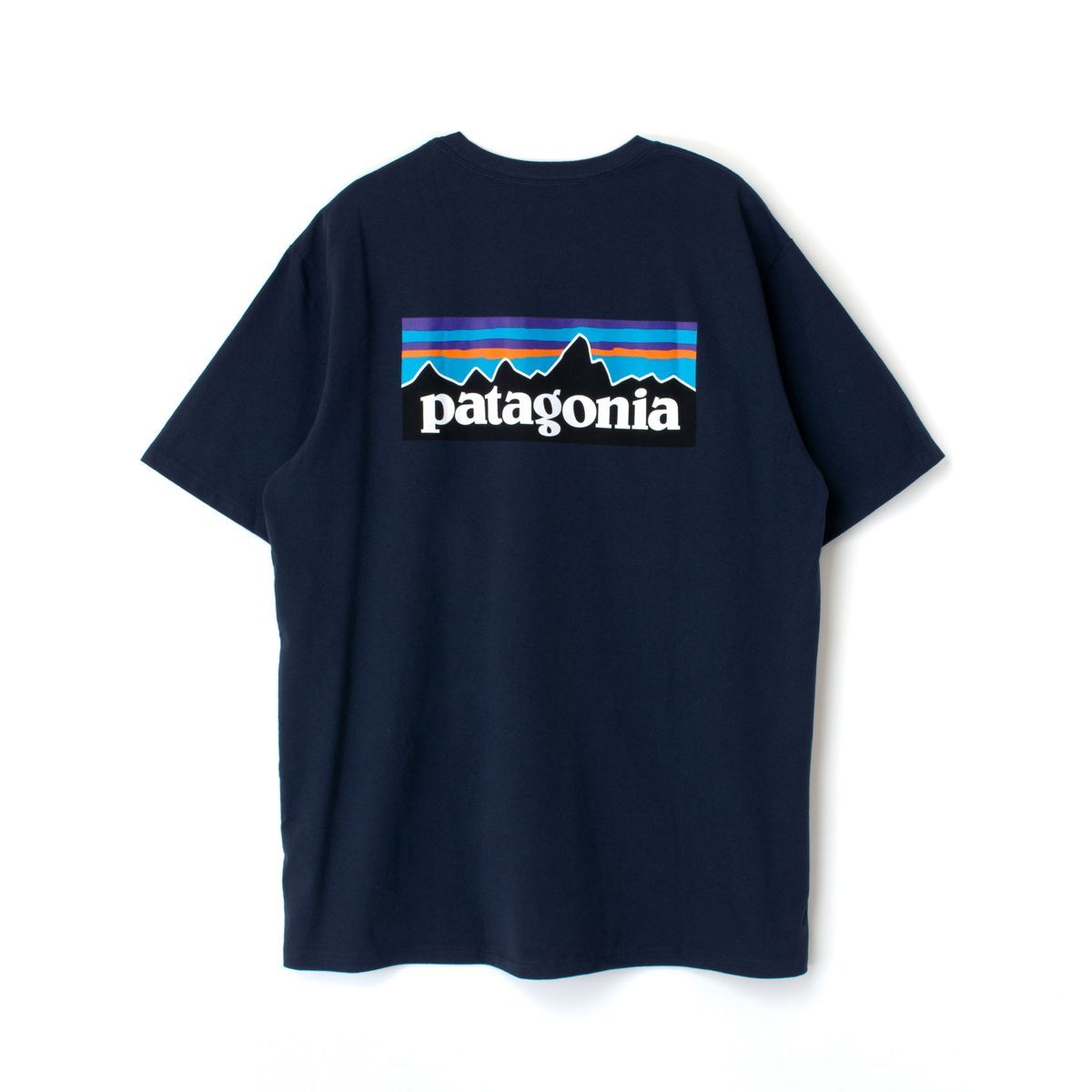 新品タグ付 Patagonia パタゴニア 半袖 Tシャツ 紺 ネイビー P-6ロゴ