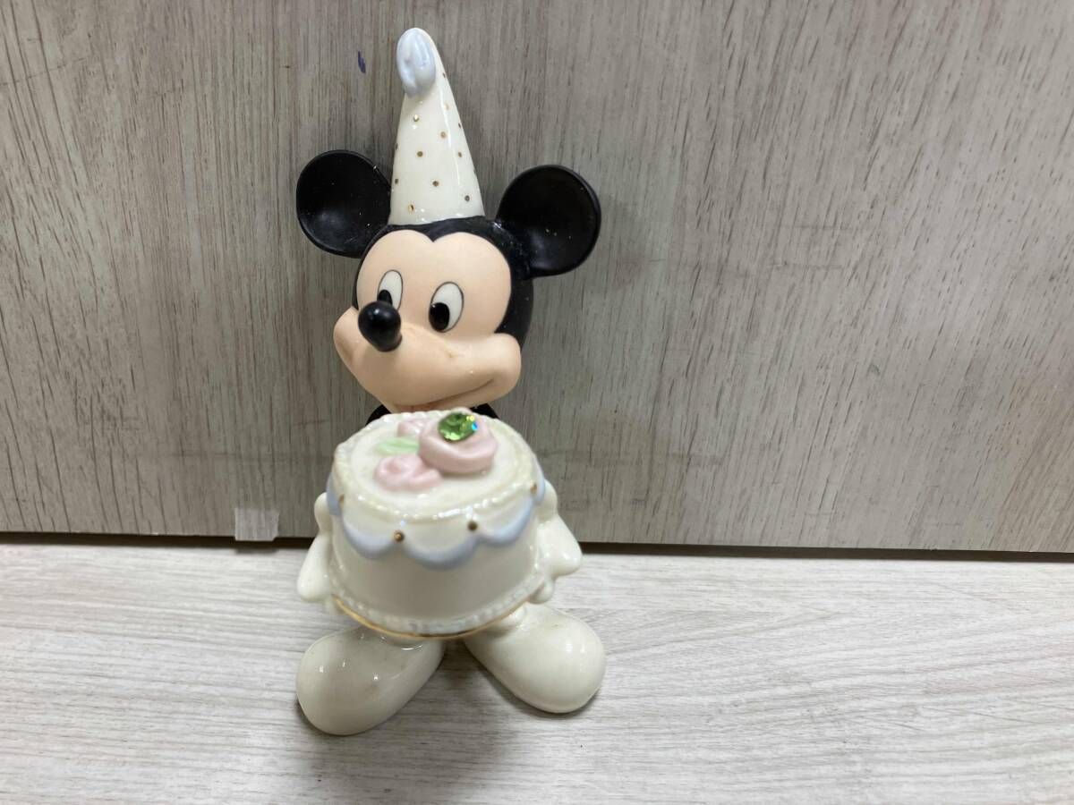 【美品】ミッキー　レノックス　宝箱　置物　インテリア　工芸品　美術品　A3275 美品】ミッキー レノックス 宝箱 置物 インテリア 工芸品 美術品