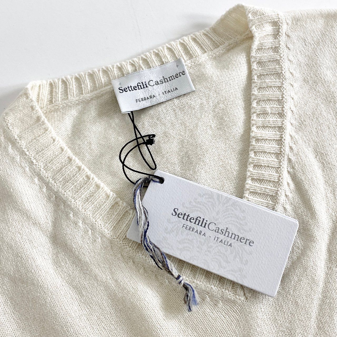83h27① 《未使用保管品》 イタリア製 Settefili Cashmere セッテ 