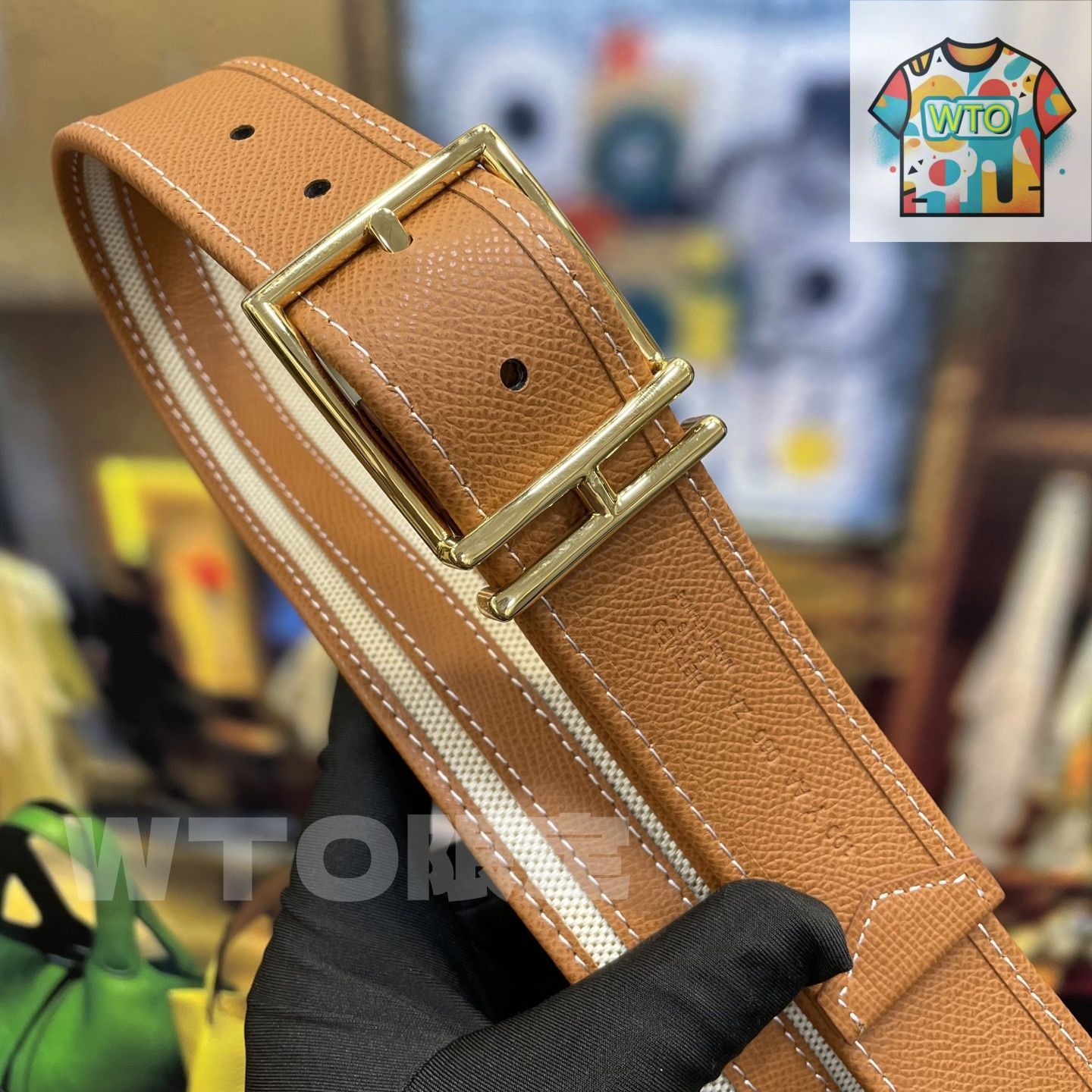 HERMES ベージュレザーベルト 今日特価】Hermes ニューモデル デュアルレザーベルト-1 - メルカリ