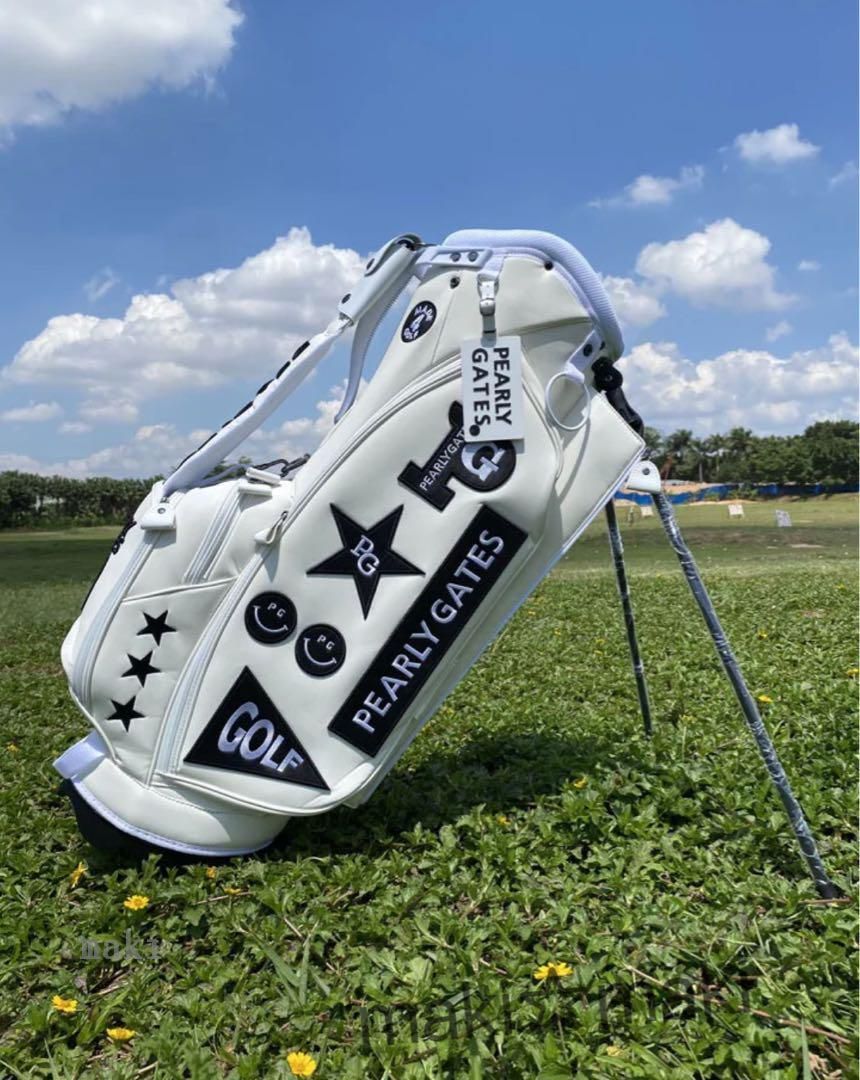 ❤新品❤PEARLY GATES ゴルフバッグ ホワイトe 新品】PEARLY GATES ゴルフバッグ ホワイト 超入手困難