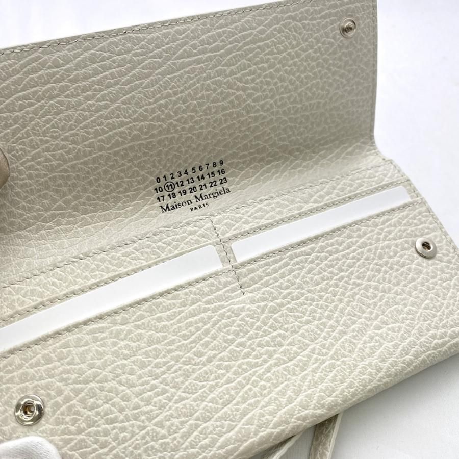 E305 メゾン マルジェラ 長財布 ハンドルウォレット ホワイト カーフレザー 未使用 Maison Margiela - メルカリ