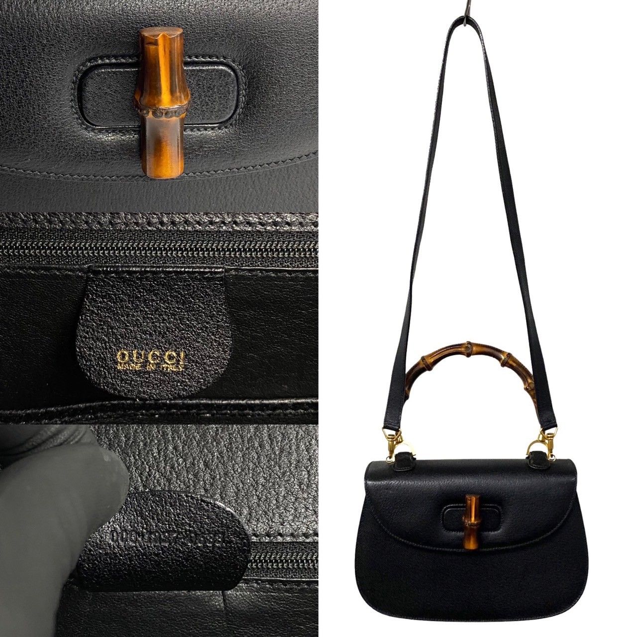 良好品】 値下 GUCCI グッチ バンブーターンロック ショルダートート 良好品】 値下 GUCCI グッチ バンブーターンロック ショルダートート