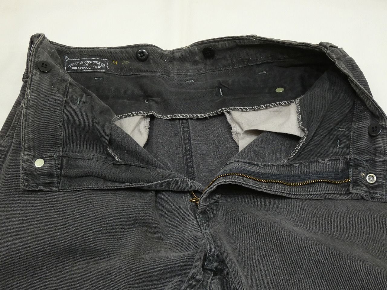 50s フリスコ ワークパンツ フリスコジーンズ コットン 黒 ブラック
