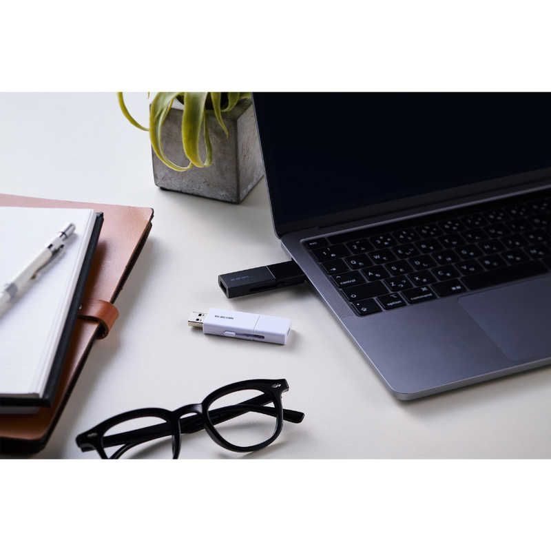 未開梱 エレコム ELECOM USBメモリ 256GB USB3.2 Gen1 USB Type-C USB-A 両対応 スライド式 高速データ転送 セキュリティソフト使用可 ブラック MF-WSAU3256GBK