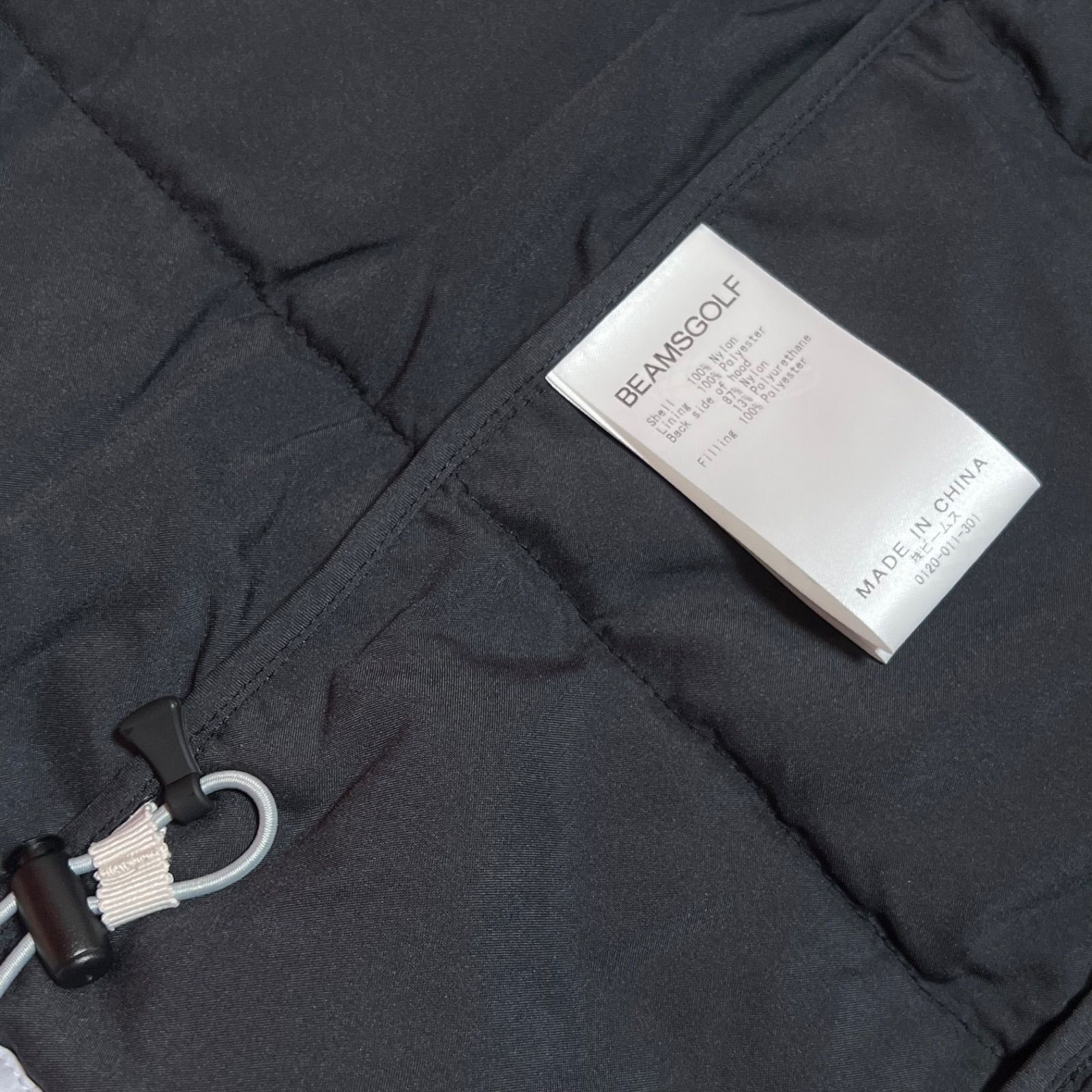 メンズ 美品 BEAMS GOLF 中綿 ベスト サイズM フルジップ 2022 AW 秋冬
