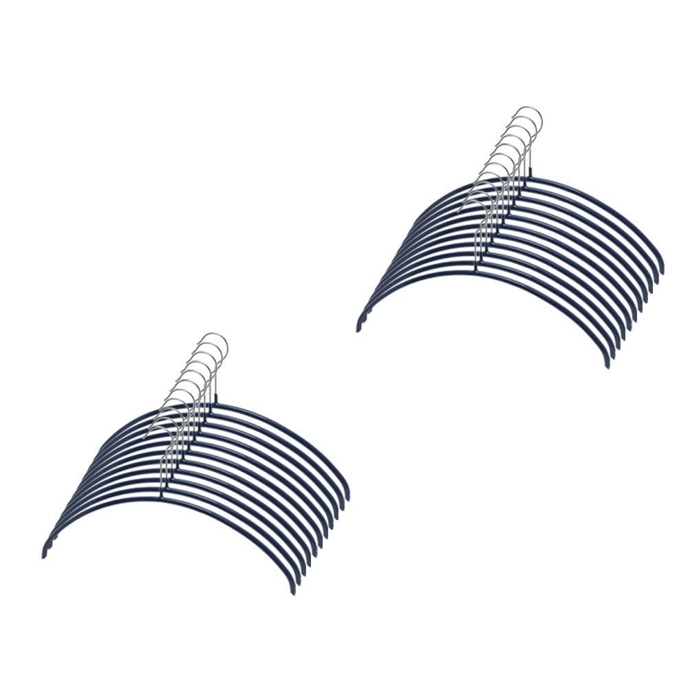 Color ダークブルー マワ ドイツのすべらない ハンガー エコノミック 40P 20本組 ダークブルー