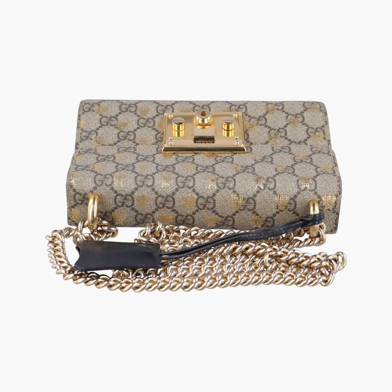 グッチGucciパドロックブラウンPVCコーティングキャンバス409487I030338852
