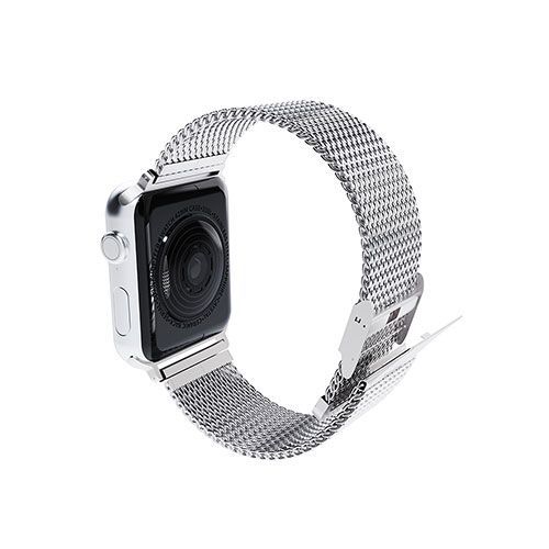 miak CLIP MESH BAND for Apple Watch 41/40/38mm シルバー SMAMA-W3840SL