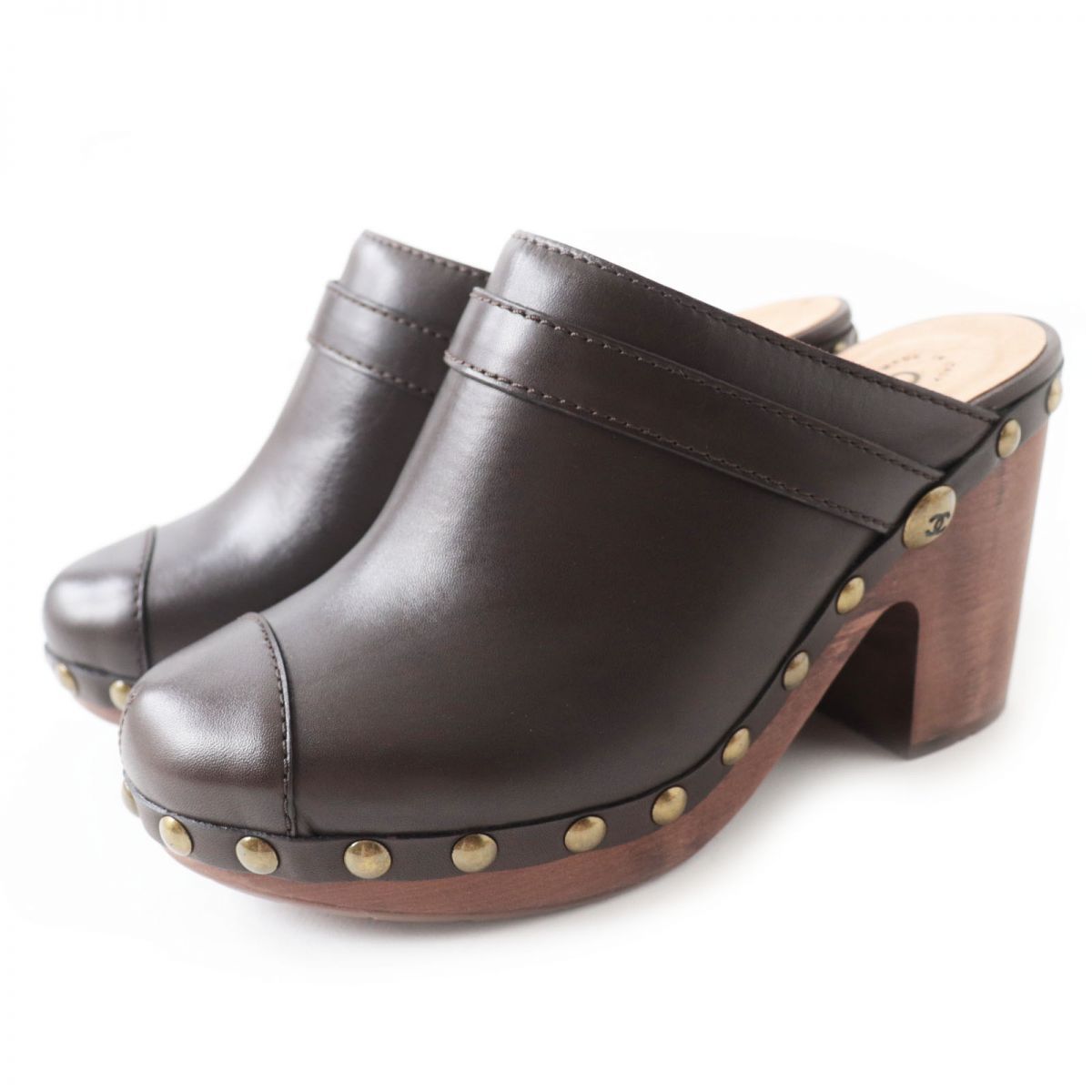 極美品◎伊製 CHANEL シャネル 10P G27164 レディース ココマーク 