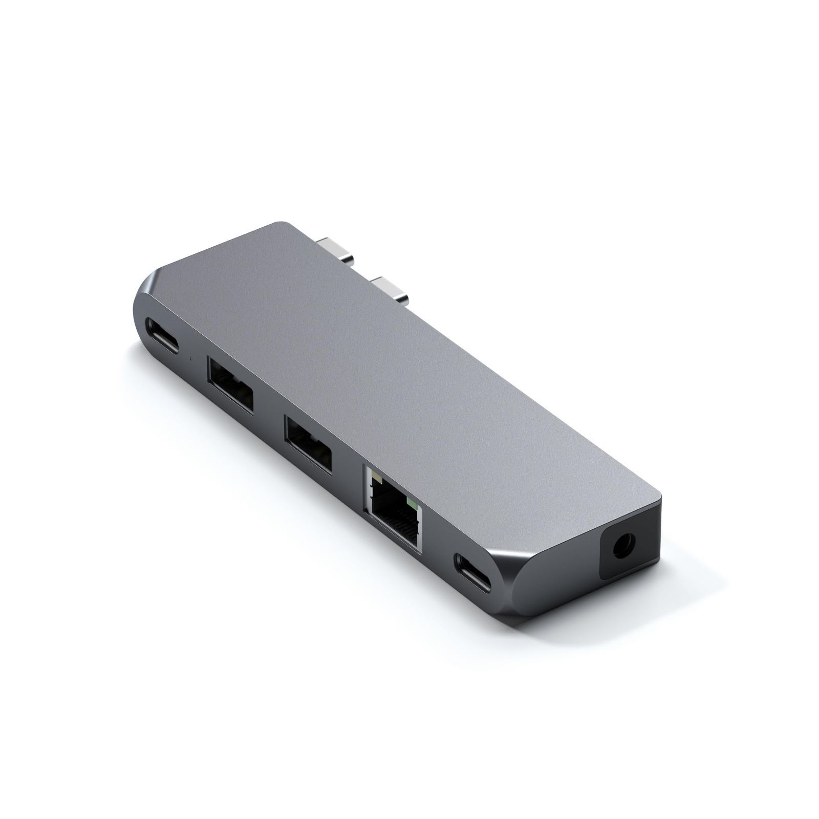 【新着商品】(スペースグレイ) 6-in-2 USB4 USB-Aデータ ミニ USB-Cデータ (MacBookPro Proハブ Air USB-C M1 M2 Satechi M3対応)