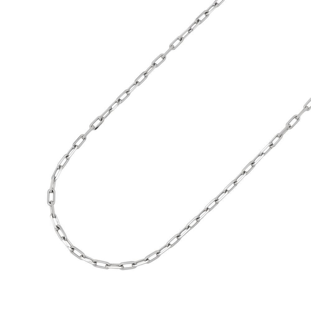 超美品•廃盤⭐︎カルティエ　チェーンネックレス　ホワイトゴールド　k18 Cartier カルティエ チェーン ネックレス/K18(WG無)-7.5g