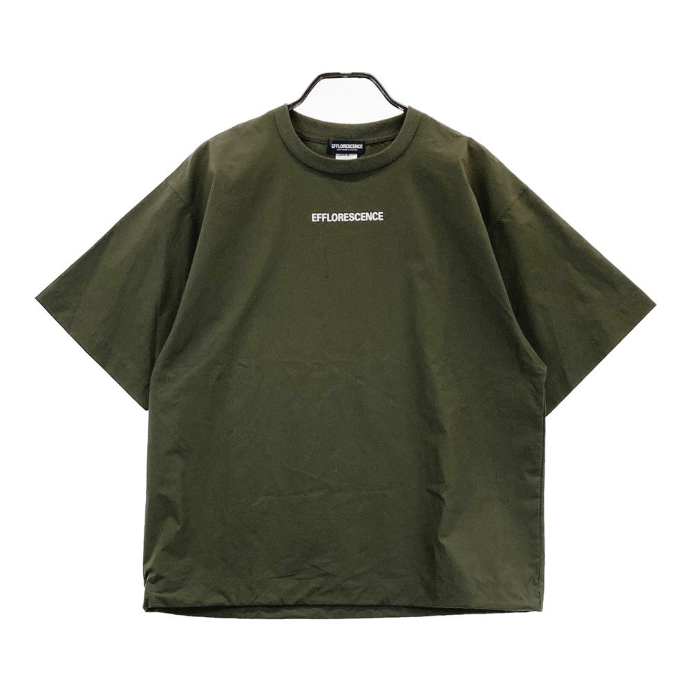 完売品　EFFLORESCENCE ナイロン半袖シャツ　カーキ　 サイズ　M サイズ：M EFFLORESCENCE エフロレッセンス 半袖Tシャツ グリーン系