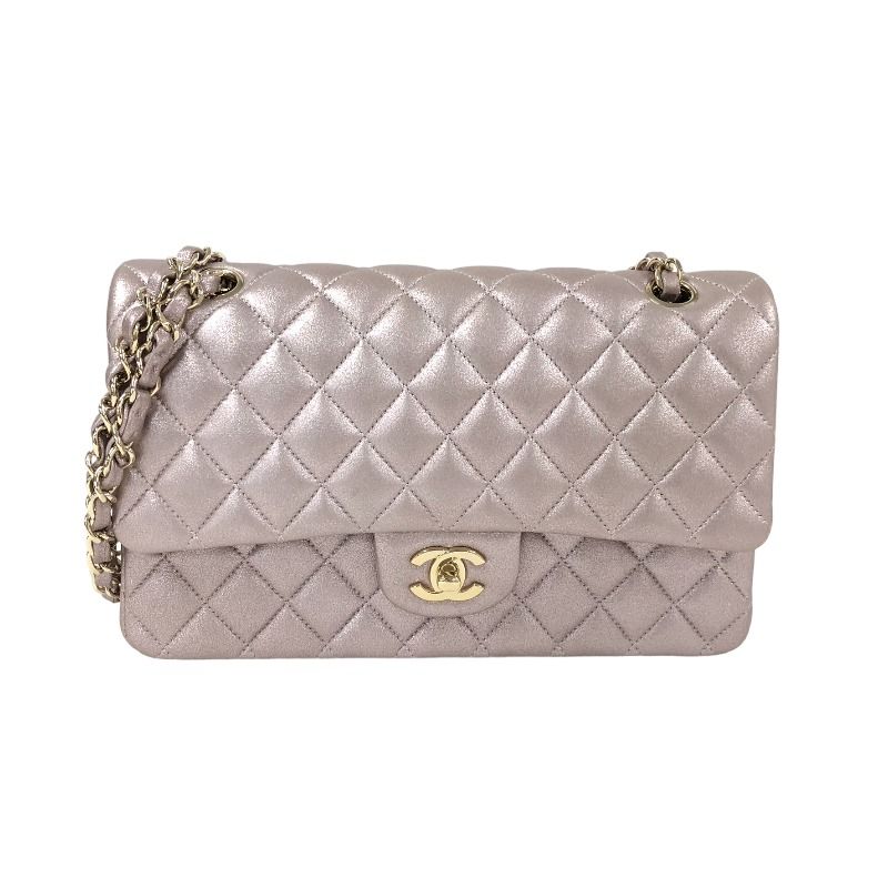 シャネル CHANEL マトラッセ25 A01112 ピンク ゴールド金具 メタリック ...