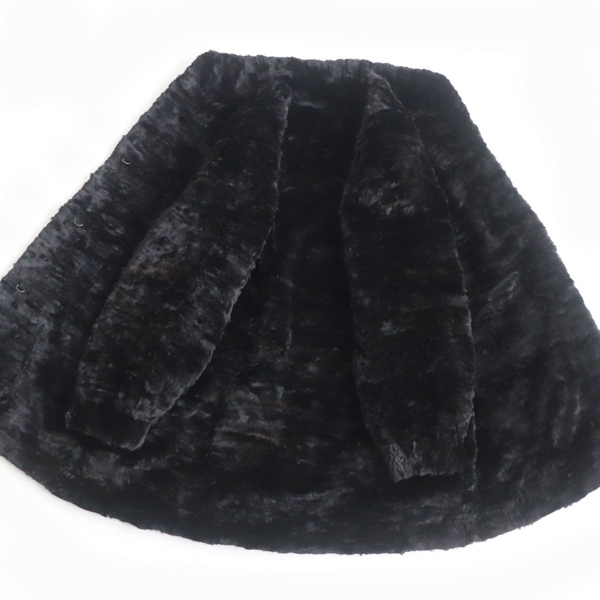 極美品☆MINK ハーフシェアードミンク 本毛皮コート ダークブラウン