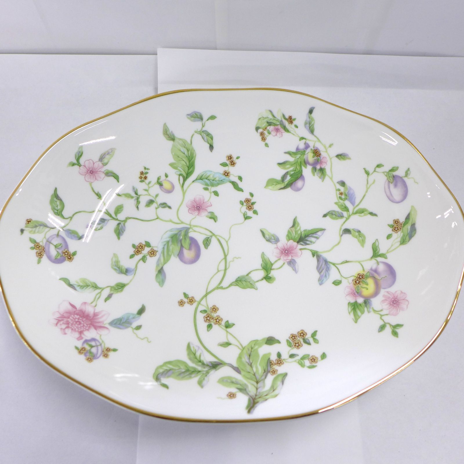 WEDGWOOD ウェッジウッド スウィートプラム オーバルディッシュ ペア 