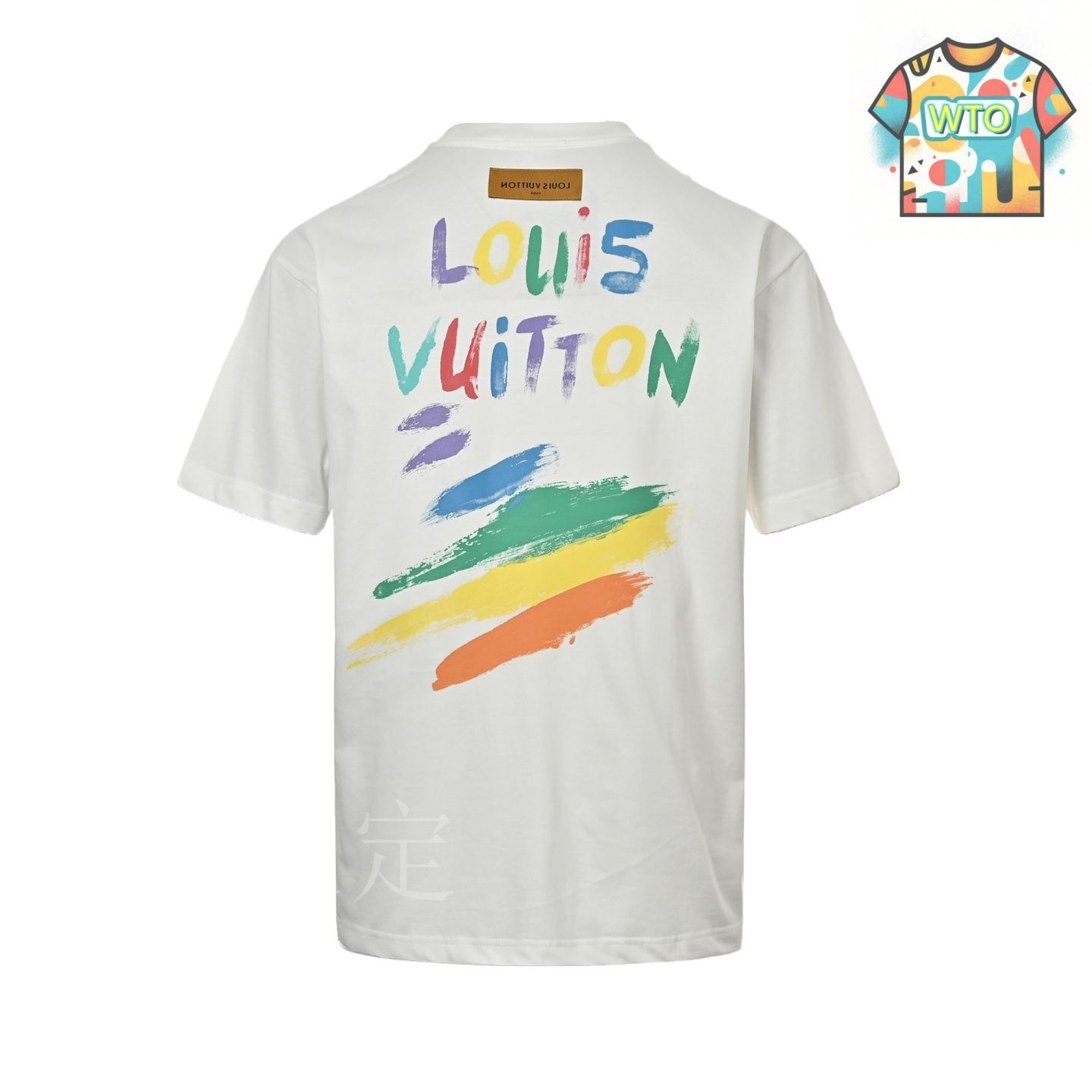 今日特価】Louis Vuitton 25ss カラーロゴグラフィティ手描き T