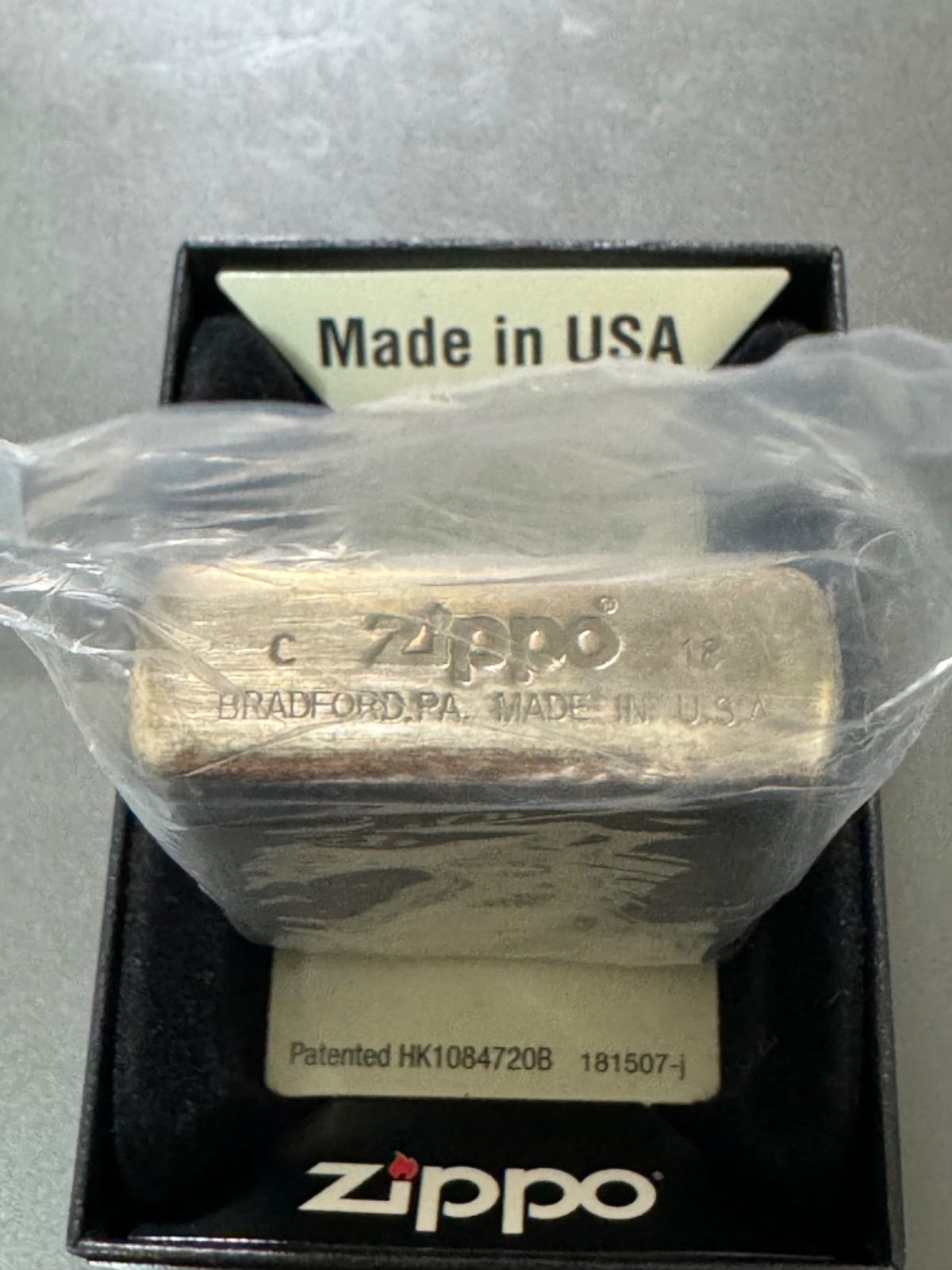 zippo アメリカンスピリット 2連続加工 立体メタル 2018年製 ② zippo アメリカンスピリット 2連続 立体メタル 限定品 特殊加工