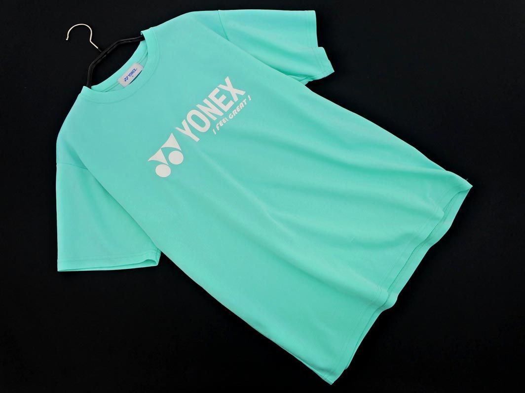 YONEX ヨネックス ロゴ トレーニングウェア Tシャツ sizeM/緑 ■◆ メンズ