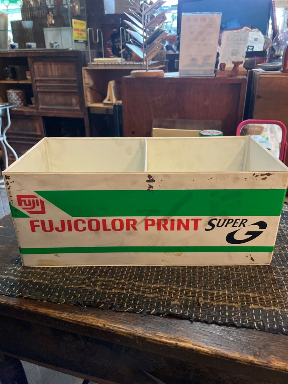 フジカラー　FUJICOLOR　仕切りケース　 店舗什器　ディスプレイ　レトロ　昭和レトロ　レトロポップ　アンティーク　ヴィンテージ