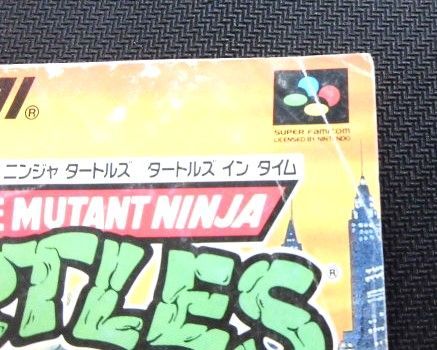 取扱説明書 スーパーファミコン TMNT ティーンエージ ミュータント ニンジャ タートルズ/タートルズ イン タイム コナミ 傷みキズ有り