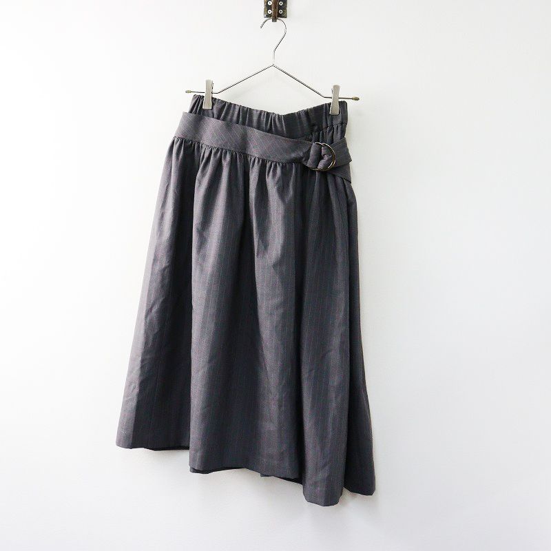 AD2021 ジュンヤワタナベコムデギャルソン JUNYA WATANABE COMME des GARCONS ストライプ変形ベルトスカート XS 2400014623352