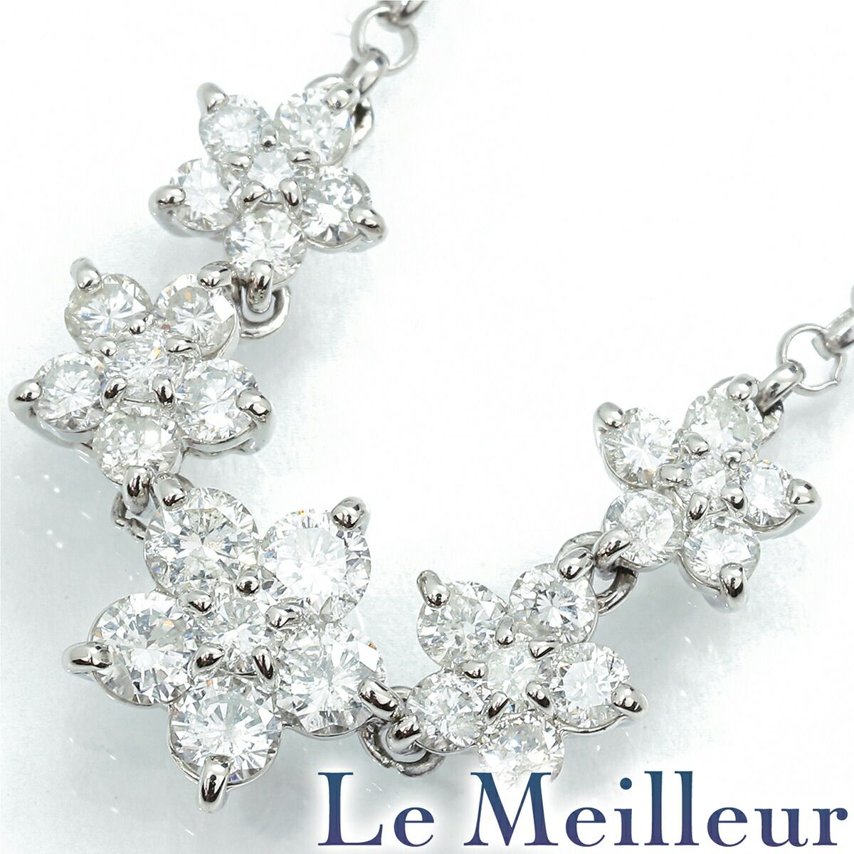 【新品未使用】 picollet PT プラチナ DIAMOND FLOWER ダイヤモンド 軟骨ピアス│高級・おしゃれに。小さくてかわいい