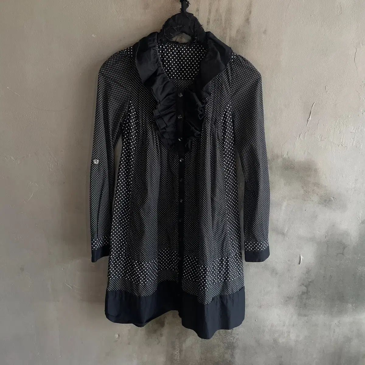 COMME des GARCONS コム デ ギャルソン 水玉模様 フリル ワンピース