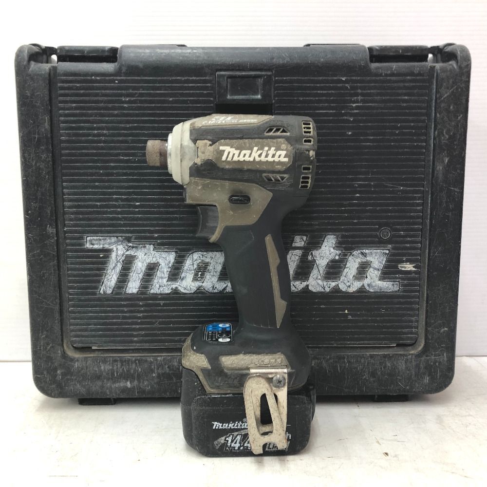 makita マキタ 14.4V 3.0Ah 充電式インパクトドライバ ケース 充電器 バッテリ2個セット ライト不点灯 TD161D