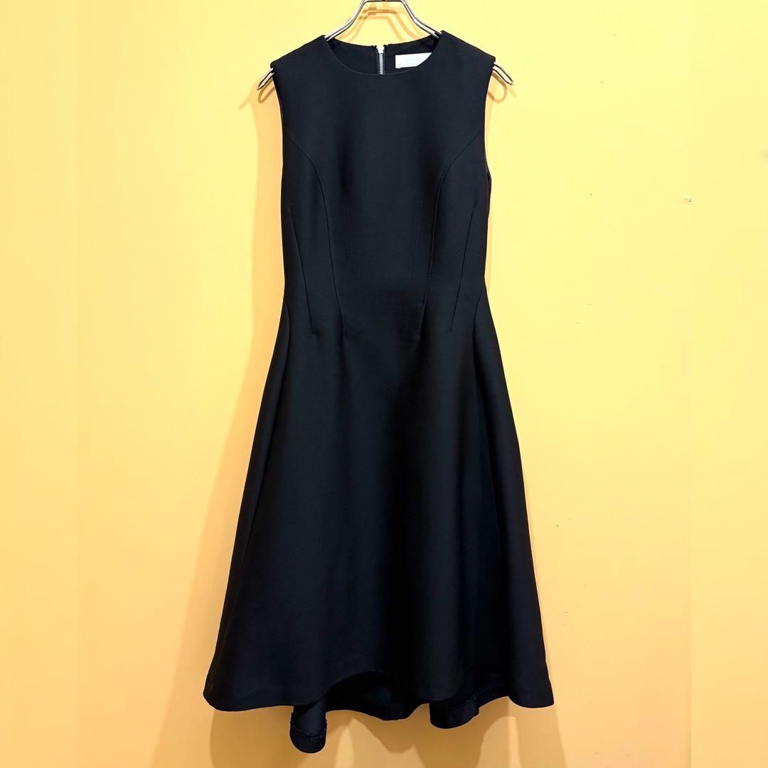 セルフォード ワンピース シルク ウール Aライン レディース ネイビー 34