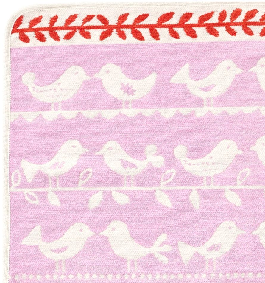オーガニックコットンミニブランケット birds