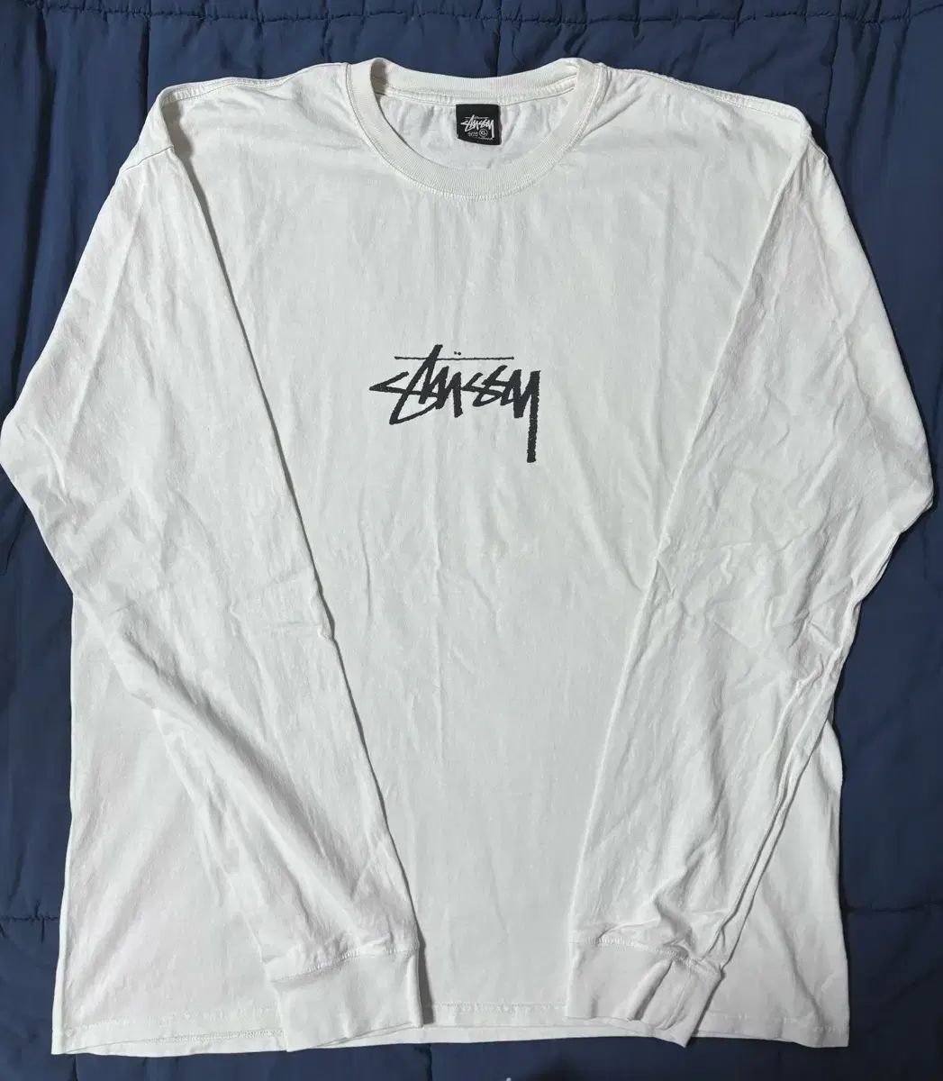 XL STUSSY ストック ロゴ PIGMENT ロングスリーブ