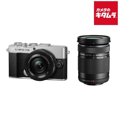 オリンパス PEN E-P7 EZ ダブルズームキット シルバー
