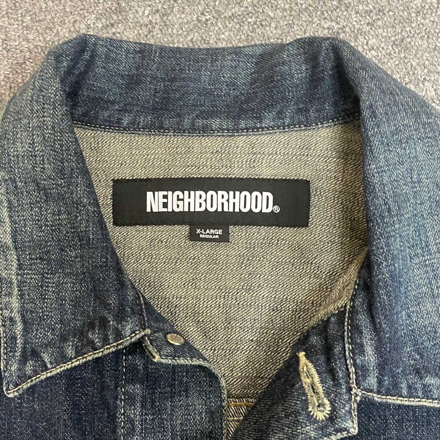 美品 NEIGHBORHOOD 23SS WASHED DENIM TYPE-4 JACKET 231XBNH-JKM02 4th インディゴ  Gジャン デニムジャケット ネイバーフッド XL 57953A - メルカリ