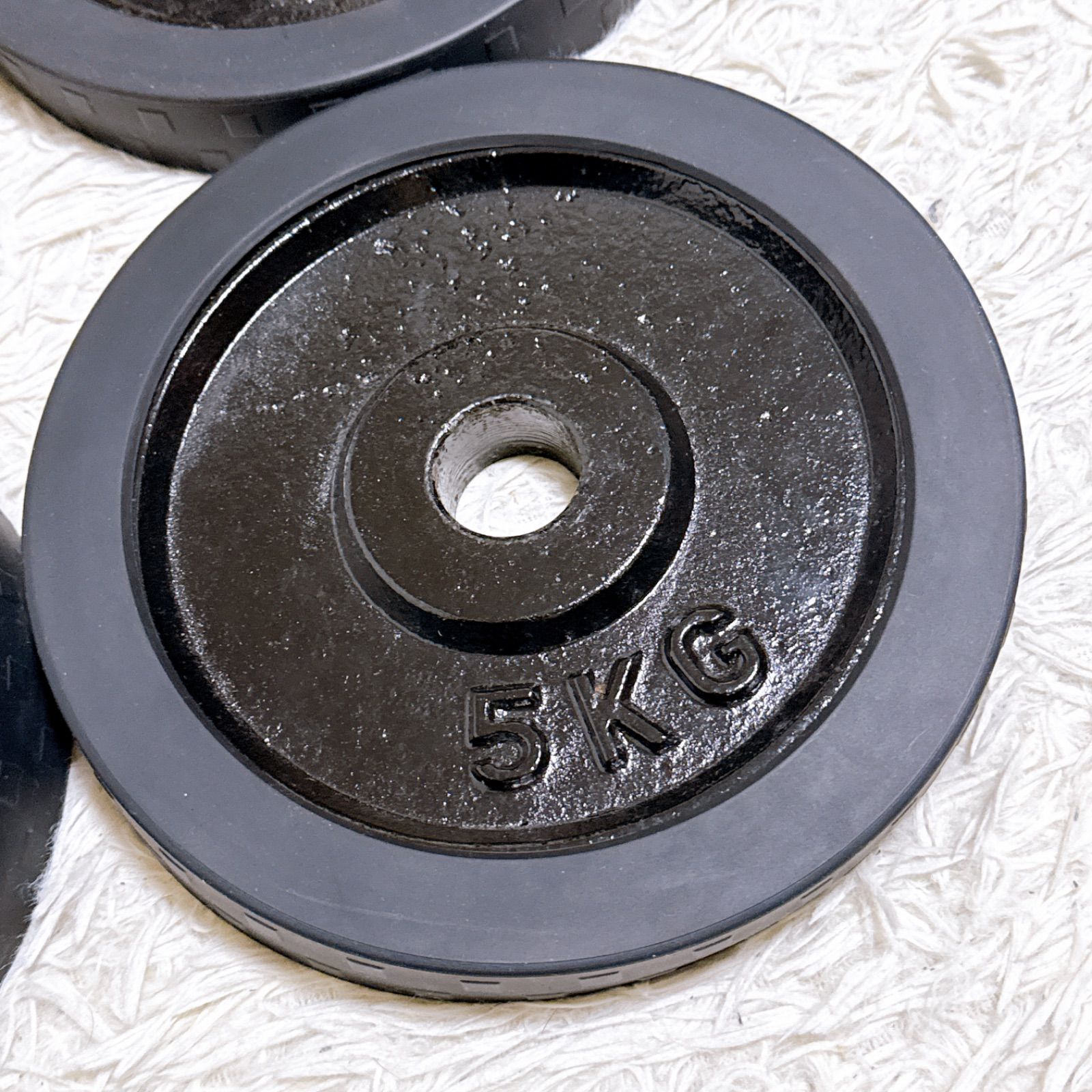 た*読様 ファイティングロード ダンベル ラバー付 合計約20kg 28mm径