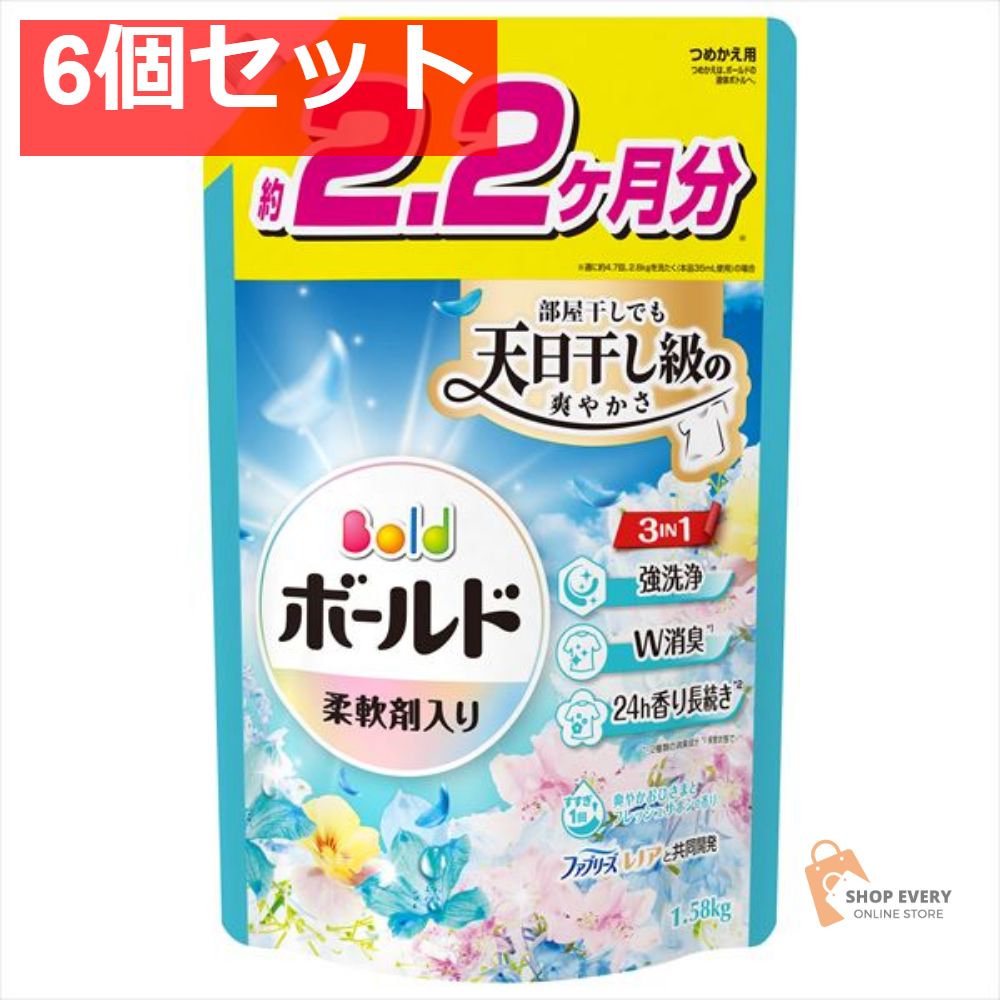 ボールドジェル フレッシュフラワサボン かえ UJ1580 6個セット