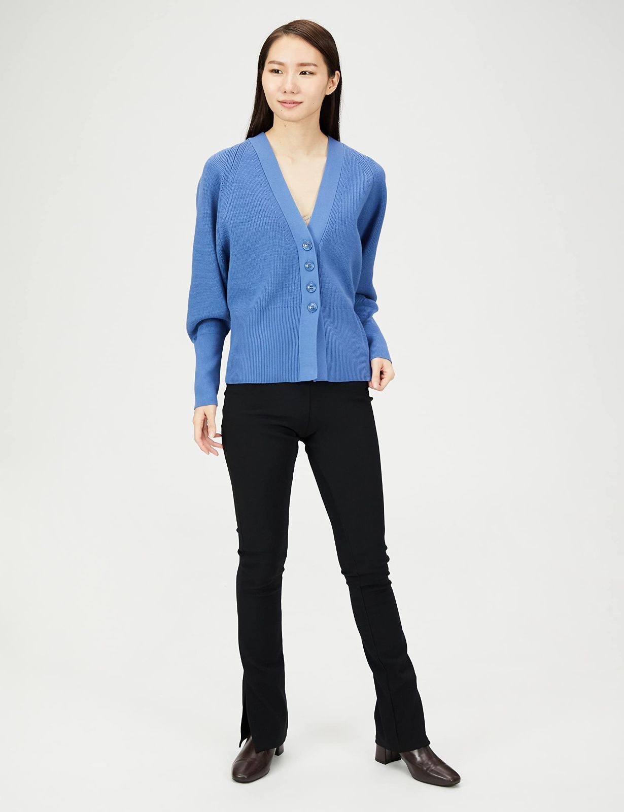 ナチュラルビューティーベーシック フォルムニットカーディガン