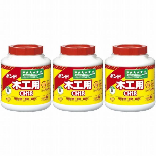 コニシ ボンド木工用 ＣＨ１８ ３ｋｇ ポリ缶 ＃４０１４０ 3個セット