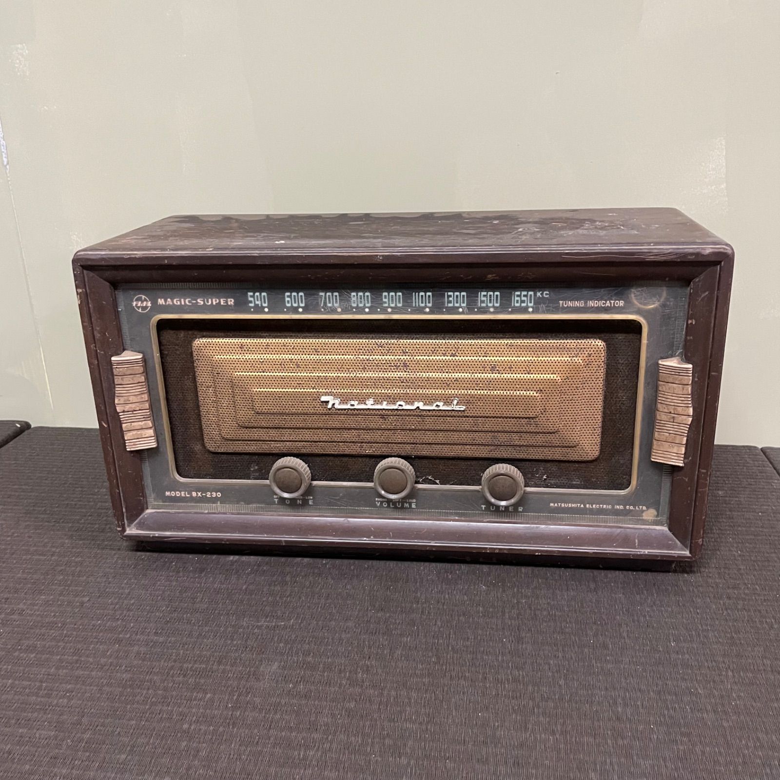 national/MAGIC-SUPER/BX-230/真空管RADIO ♭ National ナショナル MAGIC-SUPER BX-230 真空管ラジオ
