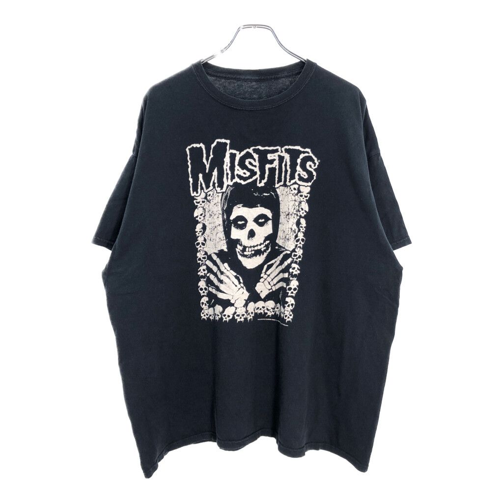 MISFITS ミスフィッツ Ｔシャツ バンド ブラック メンズ XL相当 古着 U1710