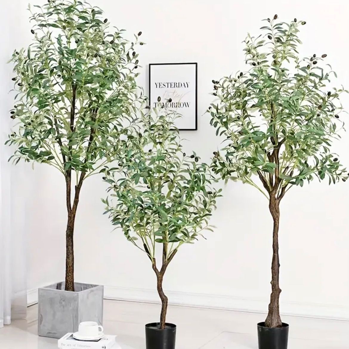 ガーデン 人工観葉植物 オリーブツリー 高さ120cm 選