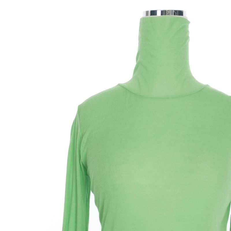 オーラリー AURALEE HIGH GAUGE SHEER RIB TURTLE タートルネックシアーカットソー A23AT02HF ベージュ サイ オーラリー AURALEE HIGH GAUGE SHEER RIB TURTLE