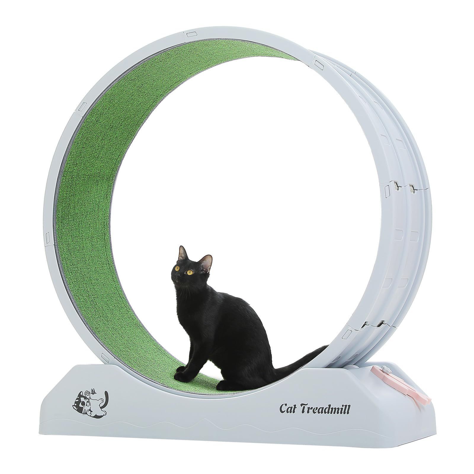 組み立て簡単 低騒音 回し車 猫 猫 猫 猫用おもちゃ プラスチック素材 運動不足解消 直径80cm ルームランナー 室内飼い ホイール 猫用トレッドミル 猫の車輪 キャットホイール Road PAWZ