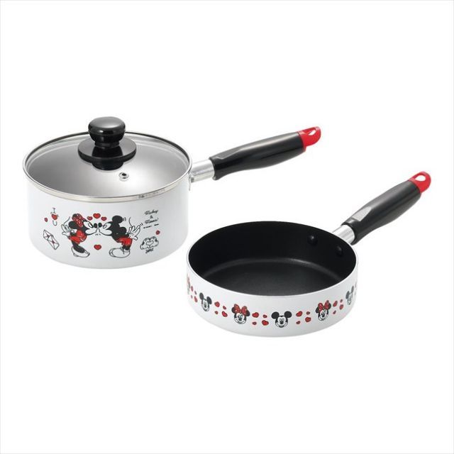 ミッキー＆ミニー ソースパン＆フライパン16cm  景品 販促品 粗品 プレゼント 記念品 来場記念 ギフト 内祝い