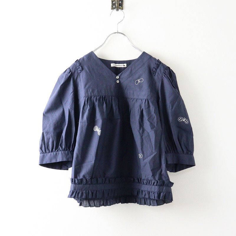 美品 2023SS ミナペルホネン mina perhonen choucho ブラウス 38 